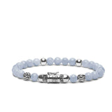 Spirit Beads Mini Bracelet, Blue Lace Agate 189 BA