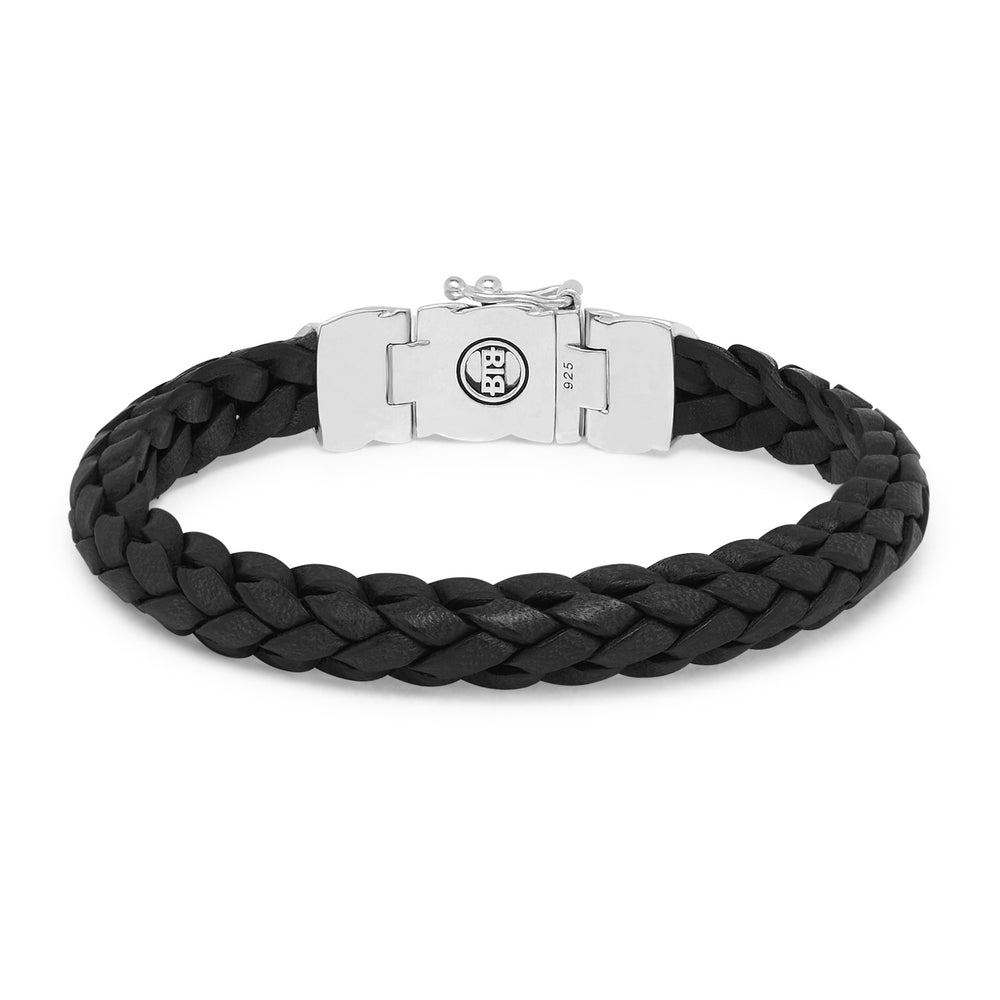 Mangky Small Leather Bracelet, Black 126 BL