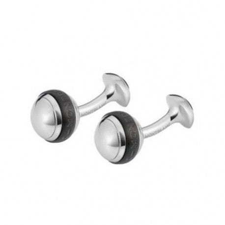 Montblanc cufflinks, stainless steel and black PVD finish 107051