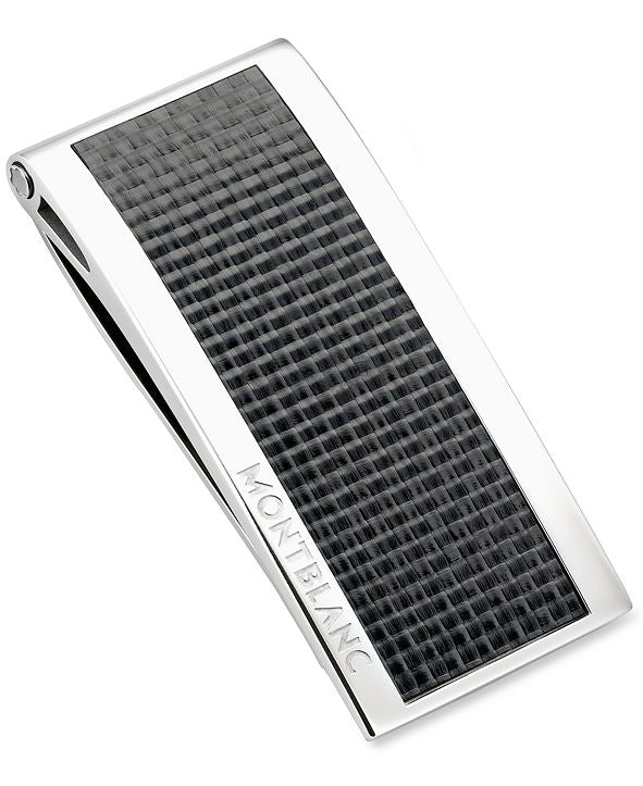 Money Clip, Stainless Steel, Carbon Inlay 104731