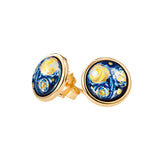 Cabochon Earrings, Vincent Van Gogh, Eternite