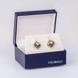 Boucles d'oreilles Carré, Claude Monet, Orangerie CM492CR1/8011 ST