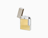 Ligne 2 Small Platinum And Brushed Gold Lighter/Briquet C18601