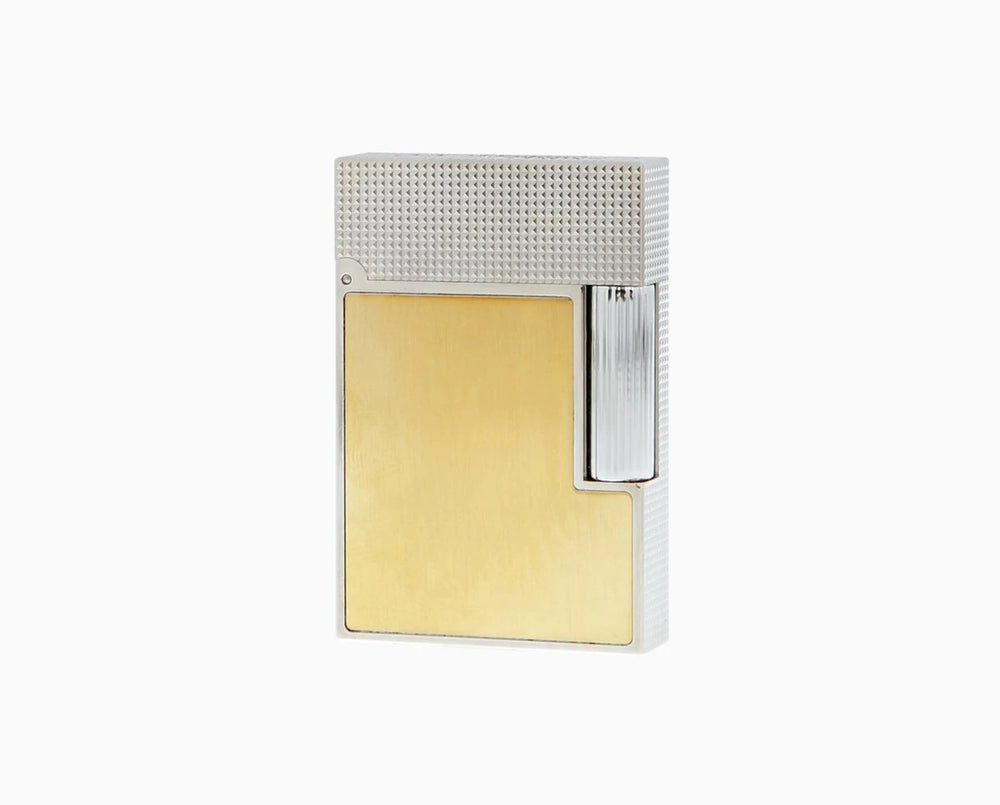 Ligne 2 Small Platinum And Brushed Gold Lighter/Briquet C18601